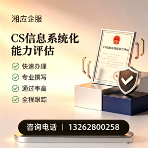 浙江CS信息系统化能力评估申报服务