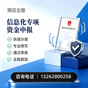 浙江信息化专项资金申报服务